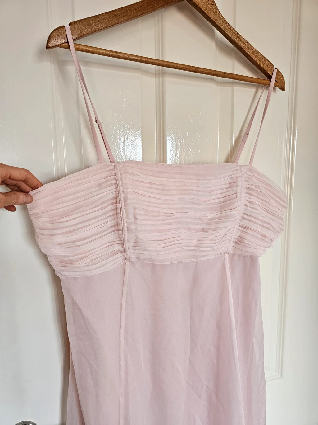 Forever New Aaliyah godet slip long dress women chiffon cocktail party dress rose 2XL/16