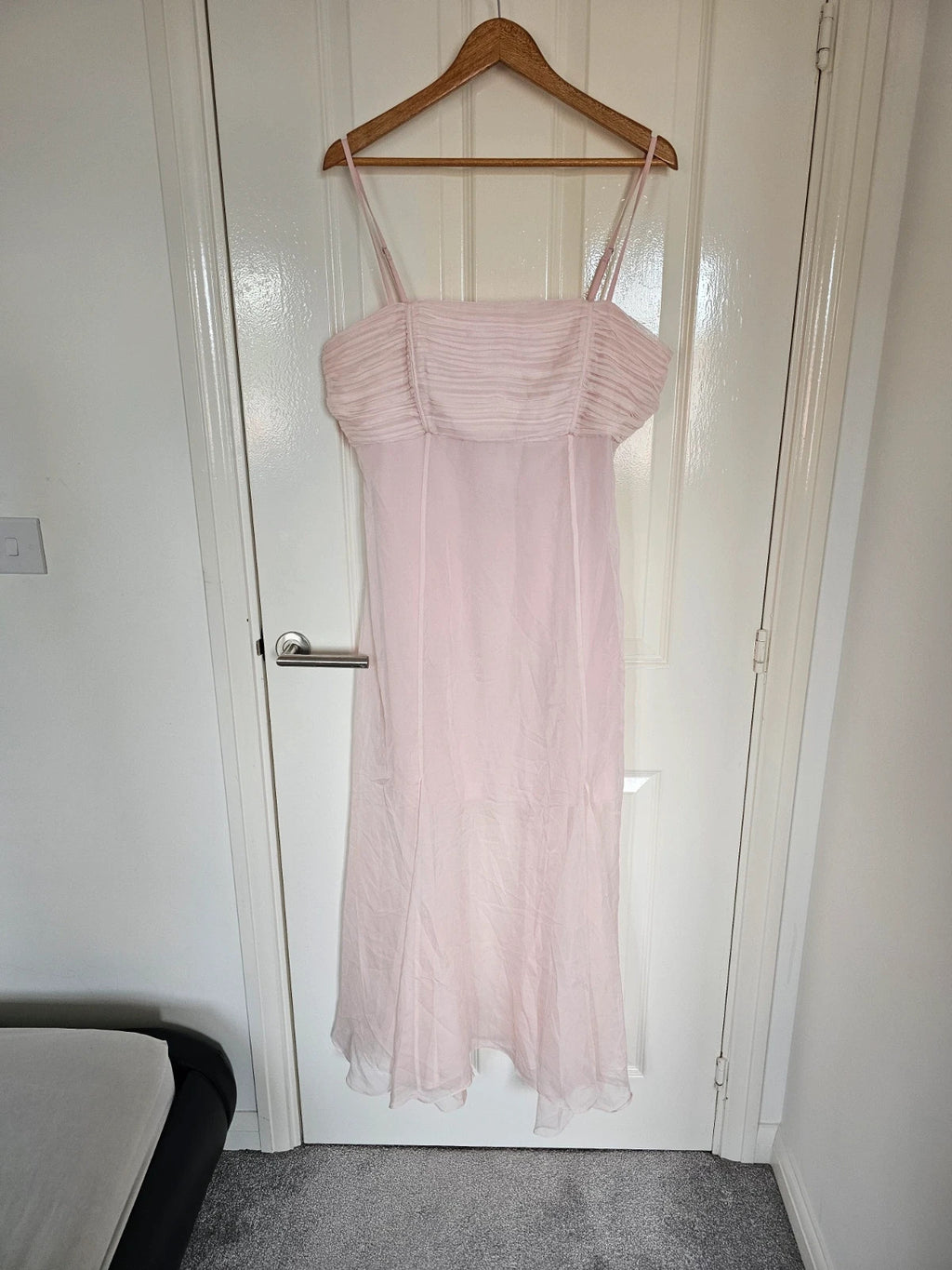 Forever New Aaliyah godet slip long dress women chiffon cocktail party dress rose 2XL/16