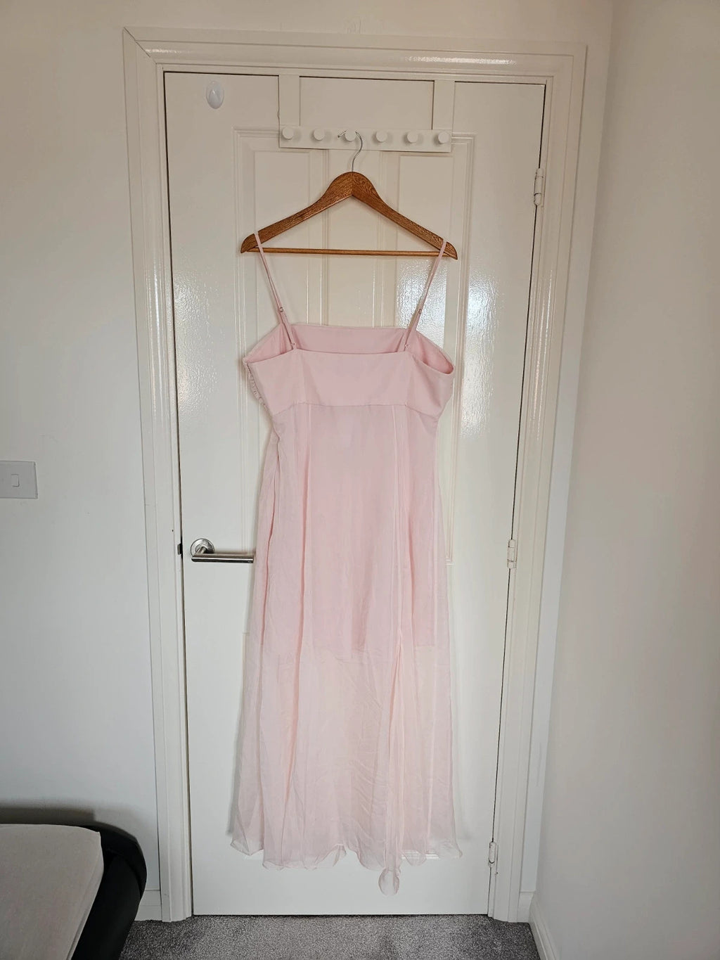 Forever New Aaliyah godet slip long dress women chiffon cocktail party dress rose 2XL/16