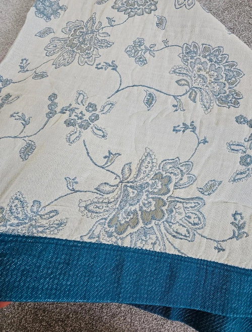 Casa & beyond floral dream comfort blanket home decoration bed cover cotton floral blue 150x200cm