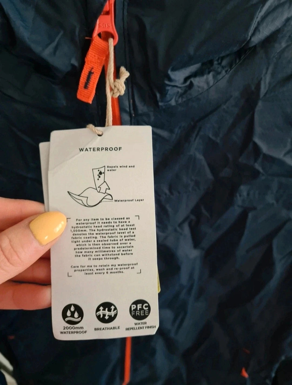 Mountain Warehouse teen 13y torrent kids waterproof lightweight jacket hood dark blue