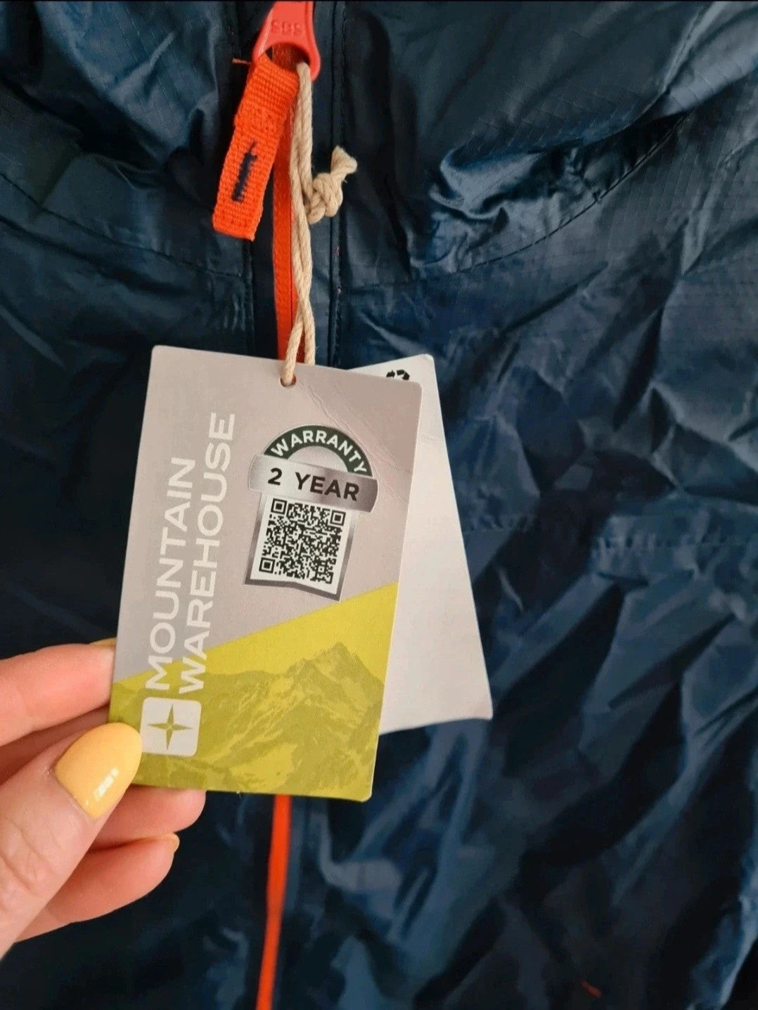 Mountain Warehouse teen 13y torrent kids waterproof lightweight jacket hood dark blue