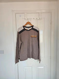 Disney Star Wars men long sleeve top sweater Coruscant Yoda Yedi Ahsoka cotton casual jumper grey L