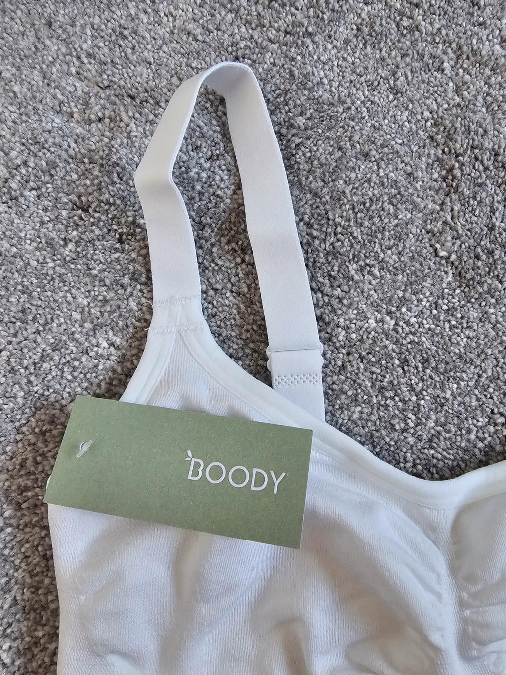 Boody women full bust wireless T-shirt bra underwear bamboo seamfree padded white XS/6