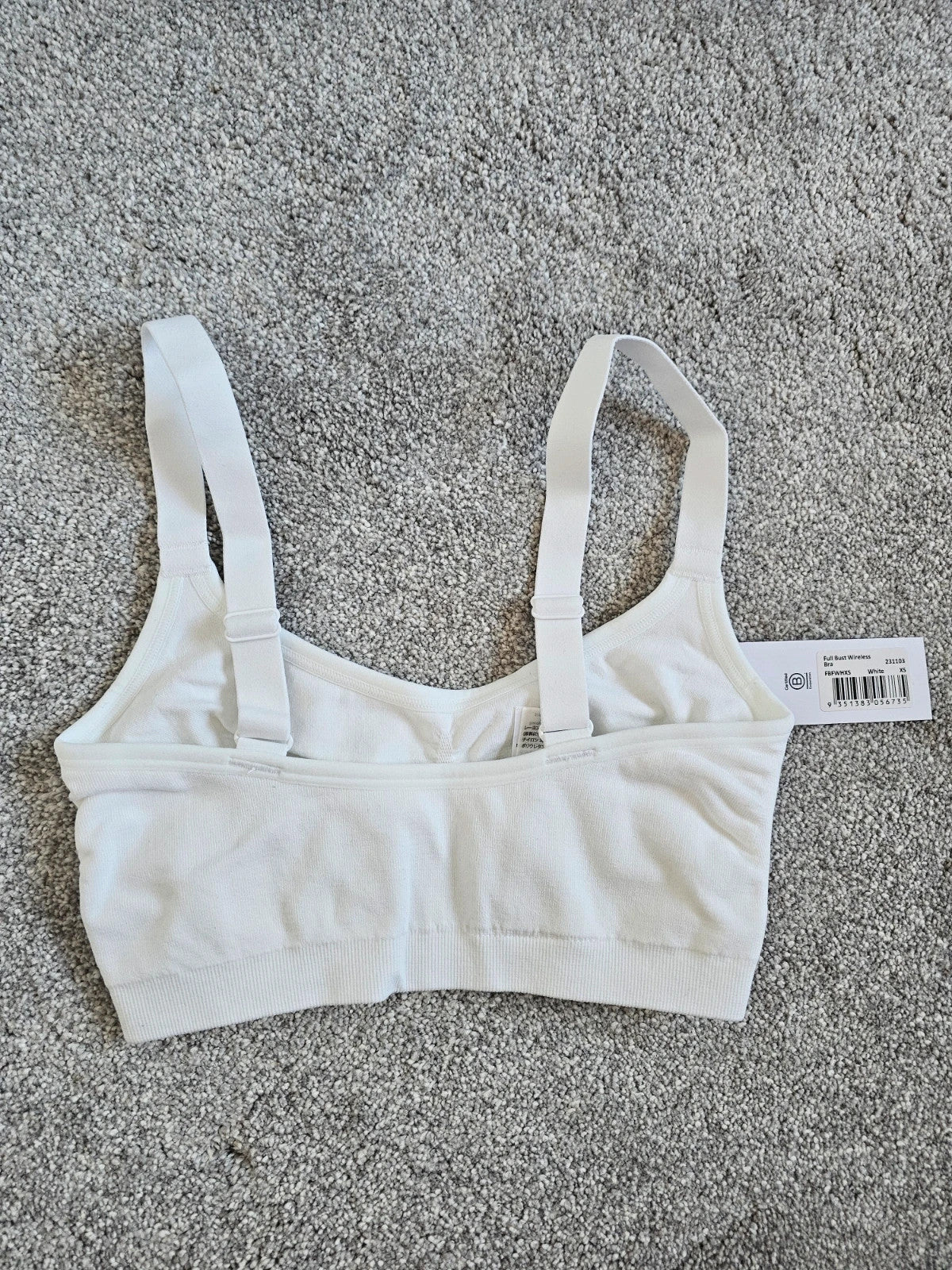 Boody women full bust wireless T-shirt bra underwear bamboo seamfree padded white XS/6
