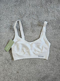 Boody women full bust wireless T-shirt bra underwear bamboo seamfree padded white XS/6