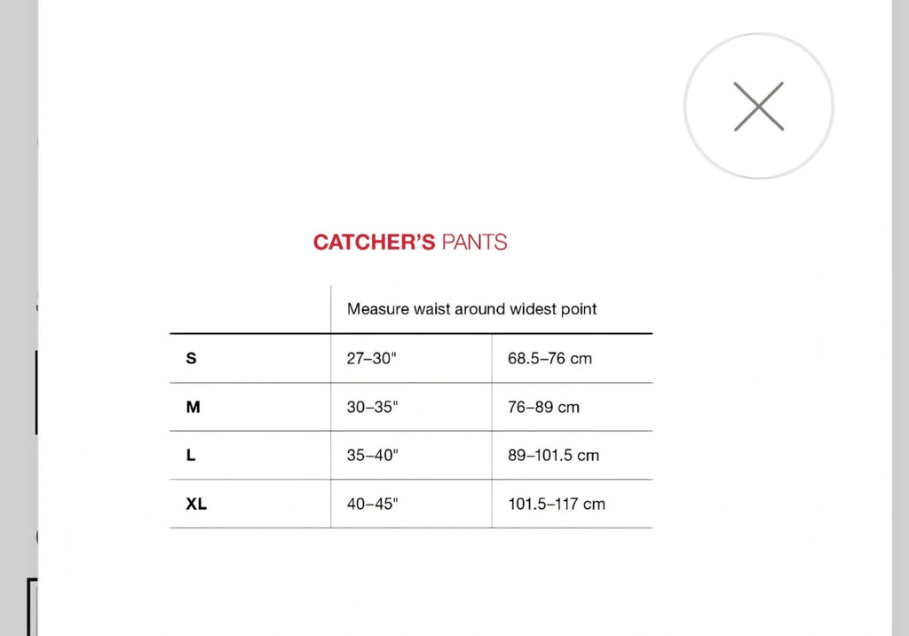 G-Form MLB players men catchers baseball 3/4 pants white SmartFlex protection sport activewear M