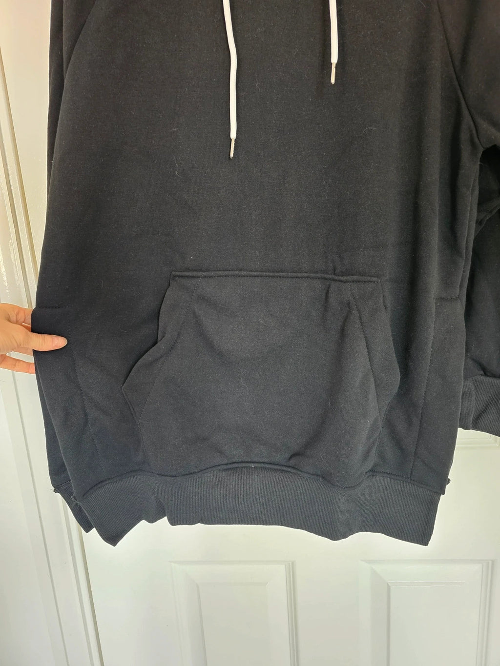 The Warmy women oversized hoodie dress blanket fleece inside cotton black L/12