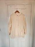 The Warmy women oversized hoodie dress blanket fleece inside cotton yellow L/12