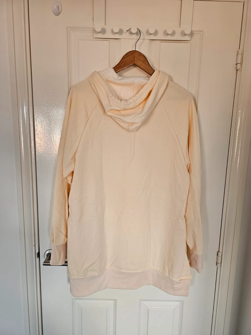 The Warmy women oversized hoodie dress blanket fleece inside cotton yellow L/12