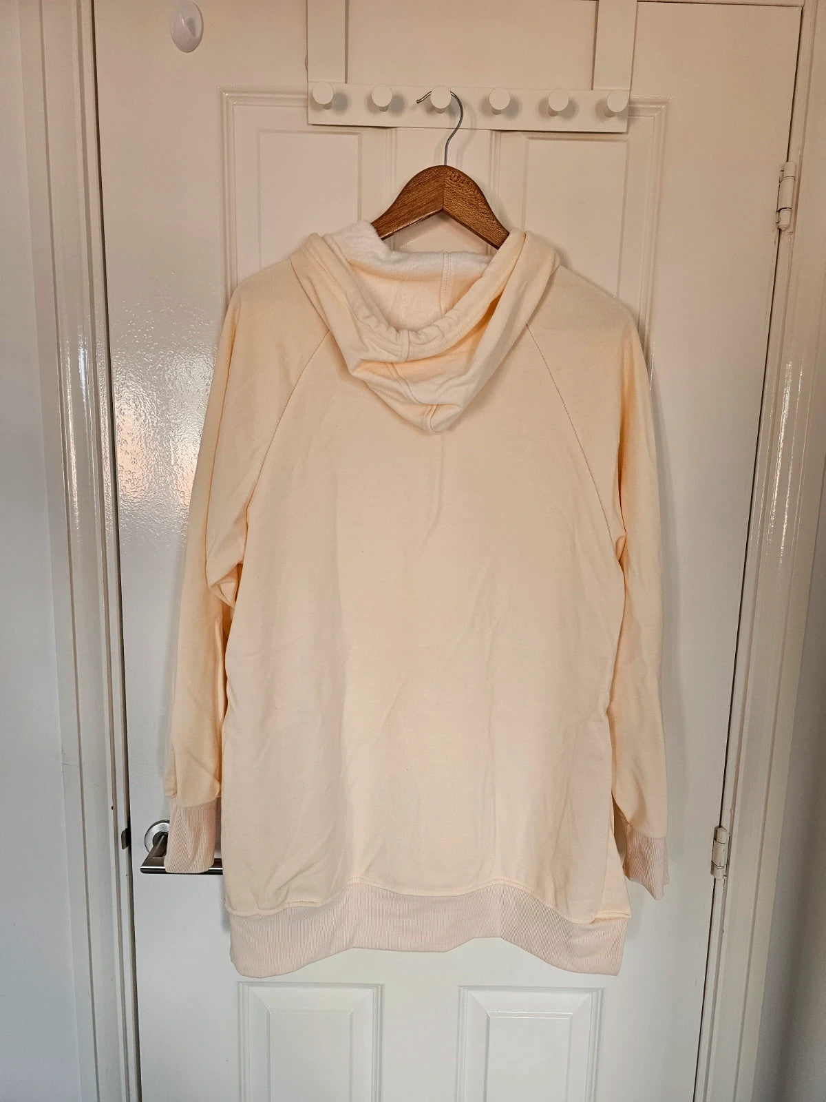 The Warmy women oversized hoodie dress blanket fleece inside cotton yellow L/12