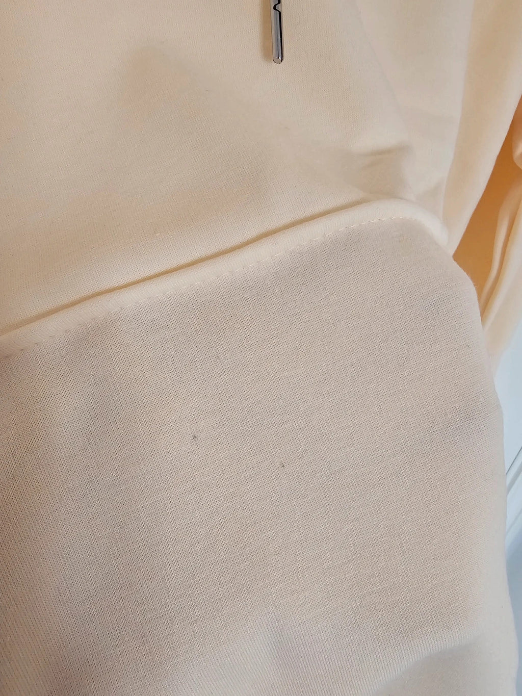 The Warmy women oversized hoodie dress blanket fleece inside cotton yellow L/12