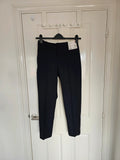 Uniqlo women tailored smart ankle straight leg tapered pants navy XS/6
