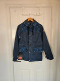 Bonfire women Essence Ski Jacket snowboard mountain denim twill parka hooded blue/navy S