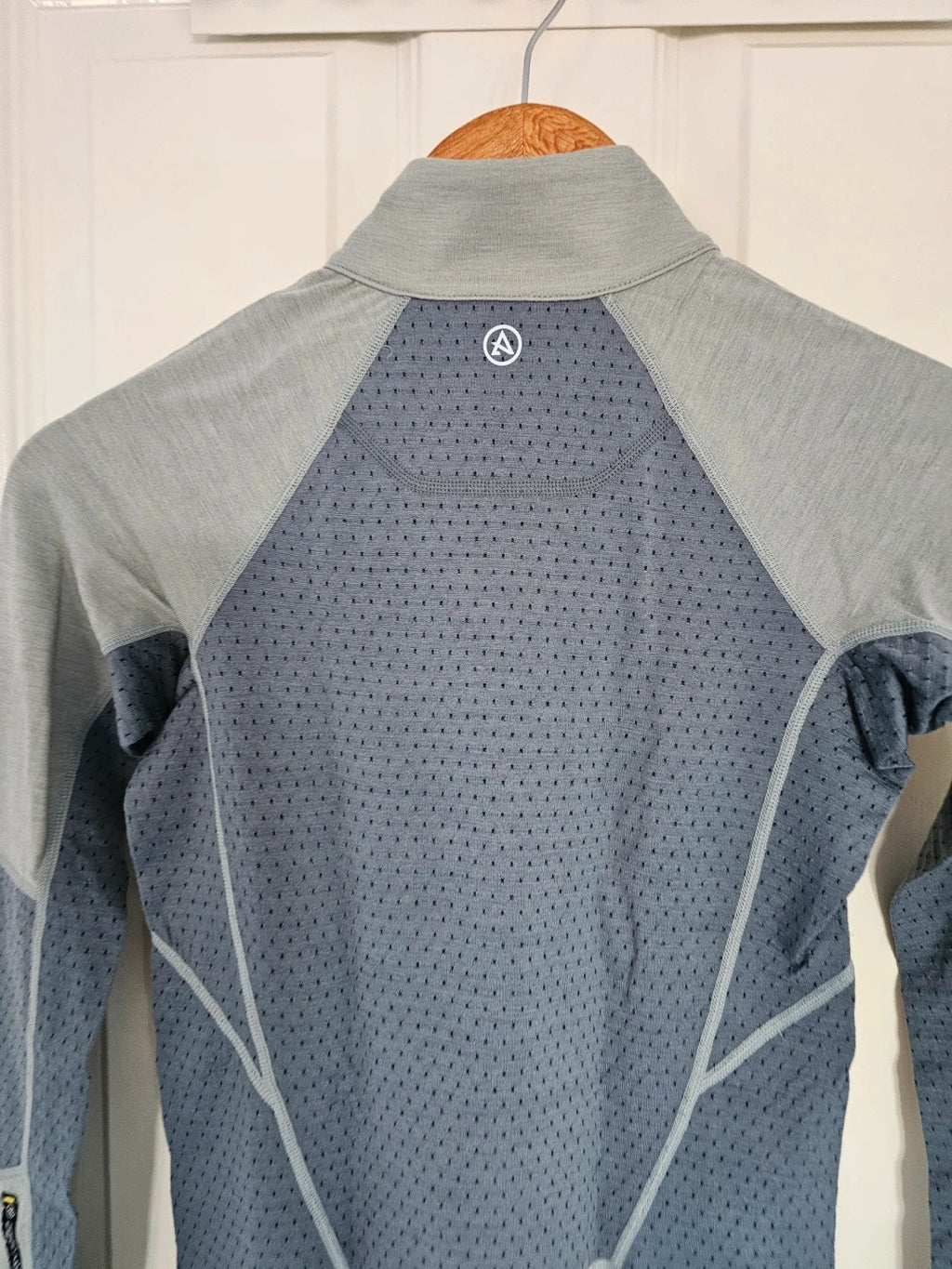 Artilect women merino base layer darkhorse 185 zoned 1/4 zip top long sleeve slate/storm blue XS/6