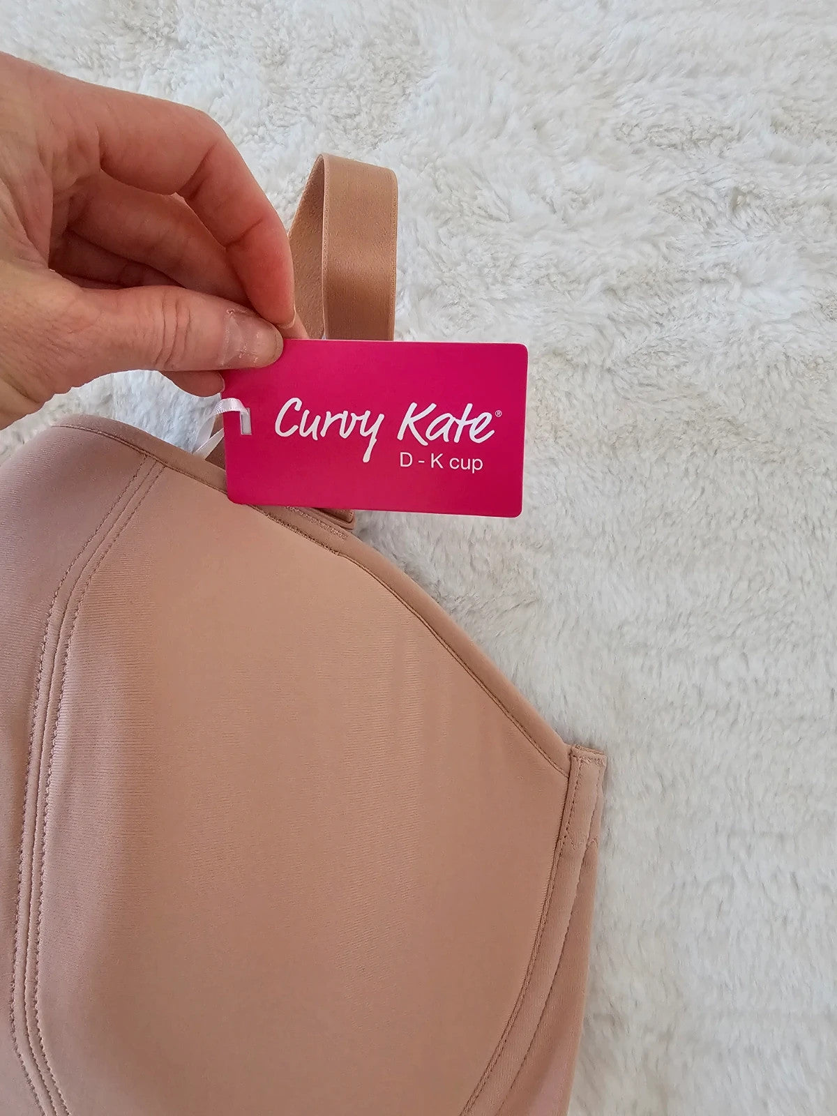 Curvy Kate women luxe strapless multiway bra padded underwire latte/beige UK40GG/EU90J