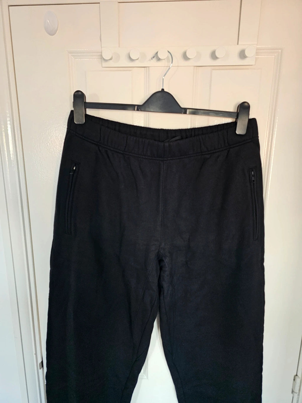 Kylie Jenner women black classic joggers cotton sweatpants lounge active streetwear M