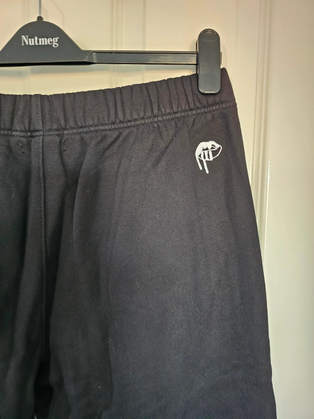 Kylie Jenner women black classic joggers cotton sweatpants lounge active streetwear M