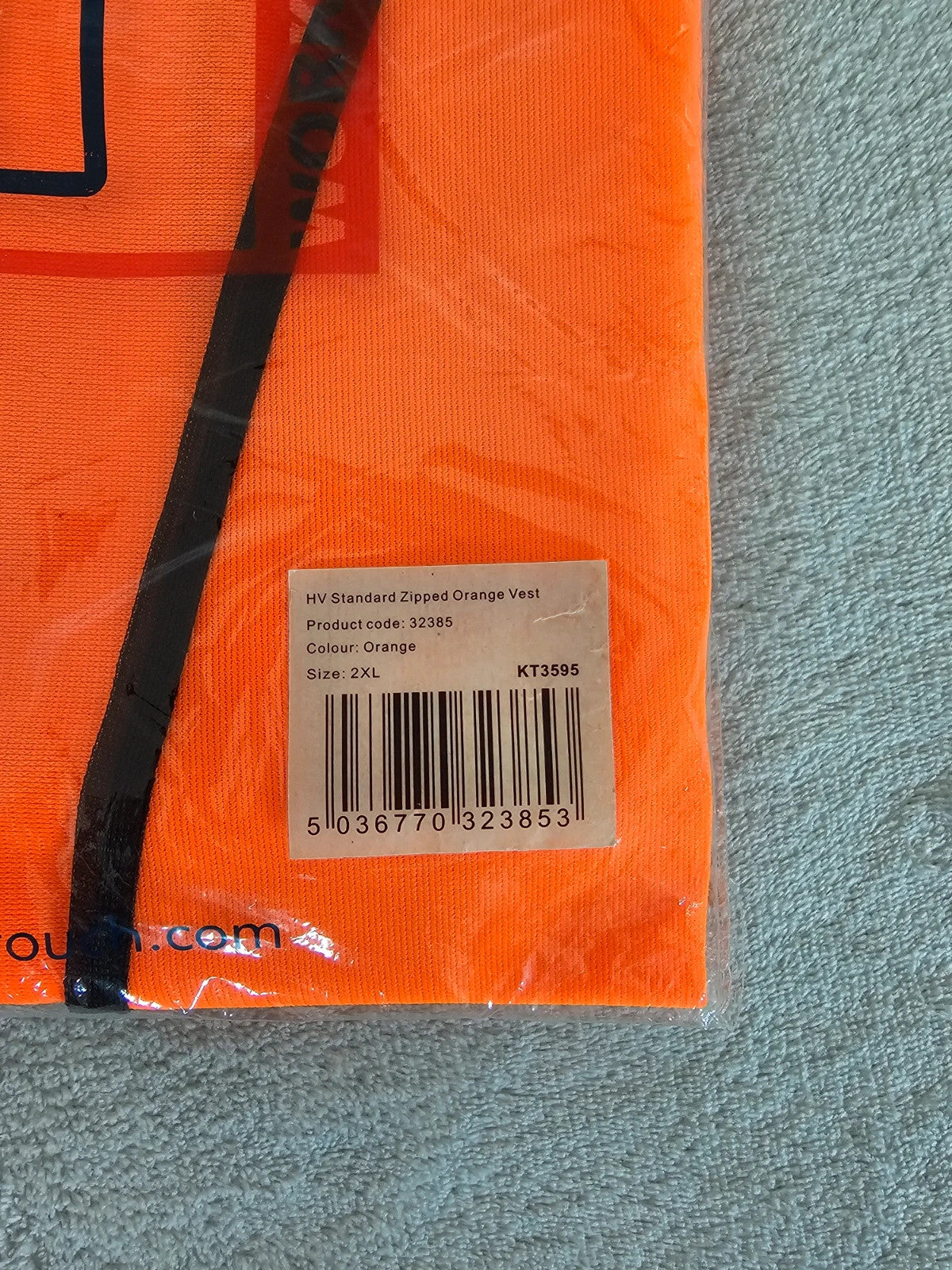 ST workwear men 2pcs Hi-Vis safety vest waistcoat high visibility CAT II orange 2XL