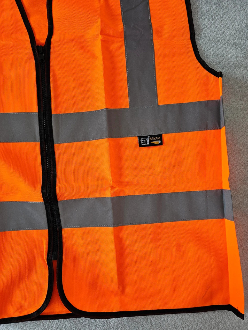 ST workwear men 2pcs Hi-Vis safety vest waistcoat high visibility CAT II orange 2XL