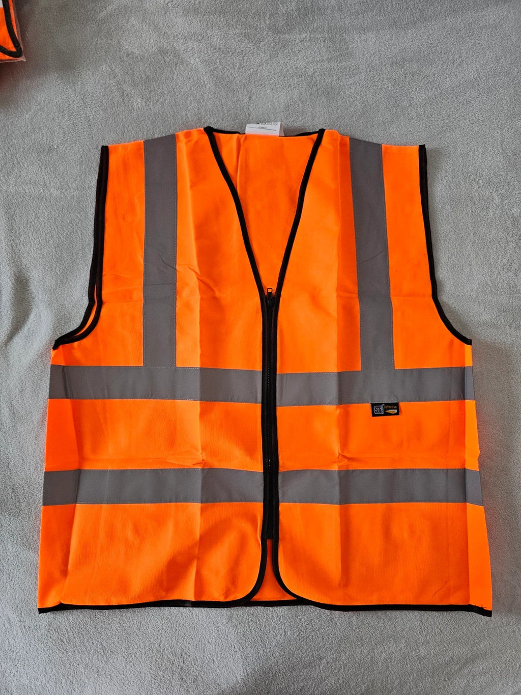 ST workwear men Hi-Vis safety vest waistcoat high visibility CAT II zipper orange XL