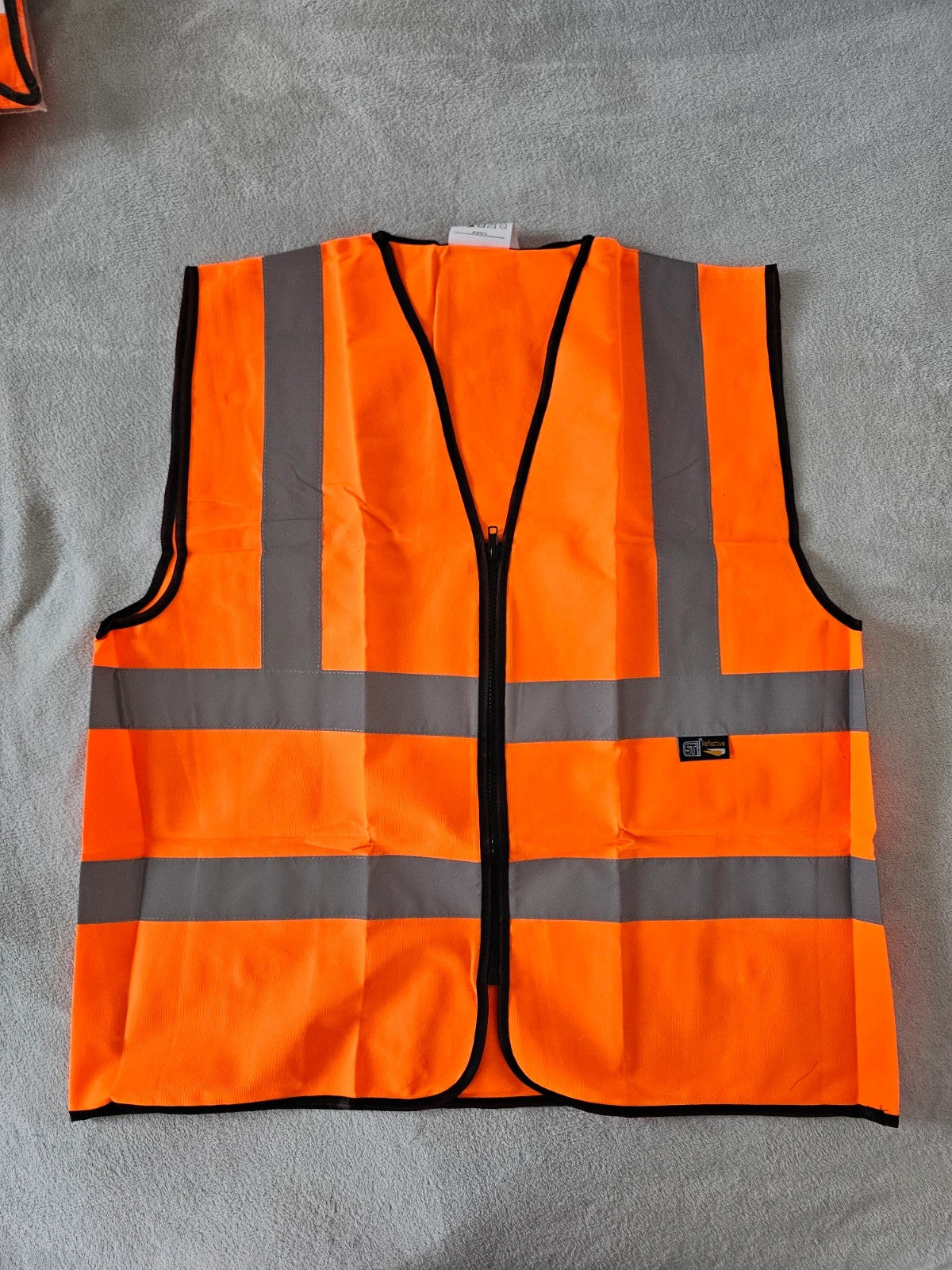 ST workwear men Hi-Vis safety vest waistcoat high visibility CAT II zipper orange XL