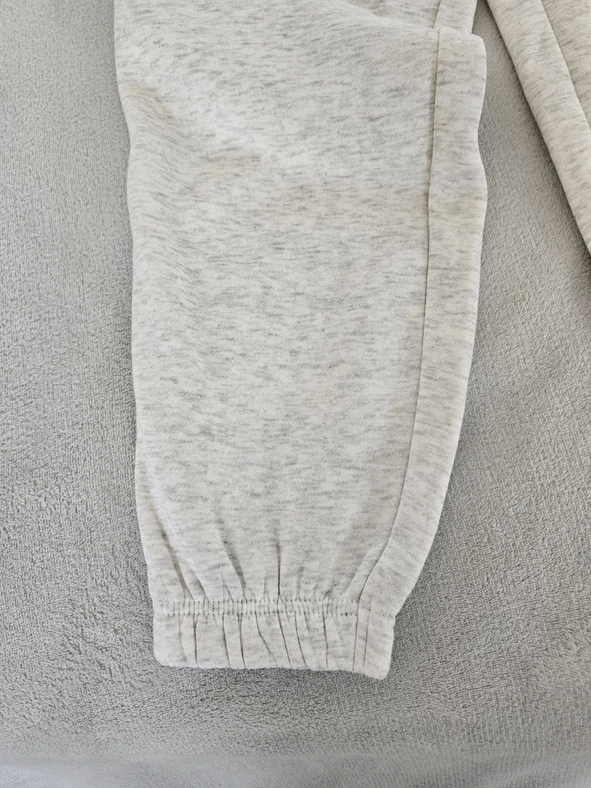 Primark grey and white joggers, regular fit, cotton blend, casual lounge style.
